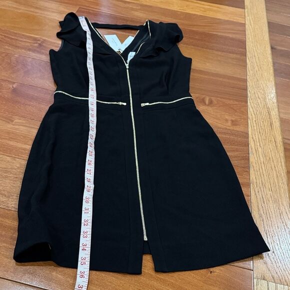 NWT Sandro Paris Roucoule Exposed Zipper Flutter Sleeve Dress size 2 - Picture 12 of 15